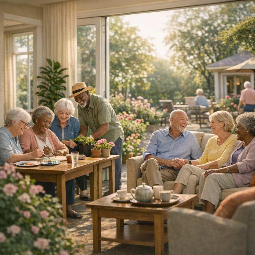 Senior Living Community Wellness Center-1