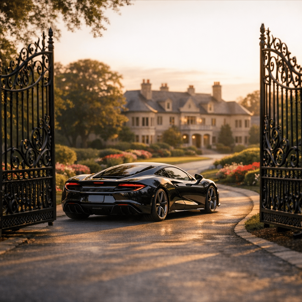 Gated Entrance Car Drive