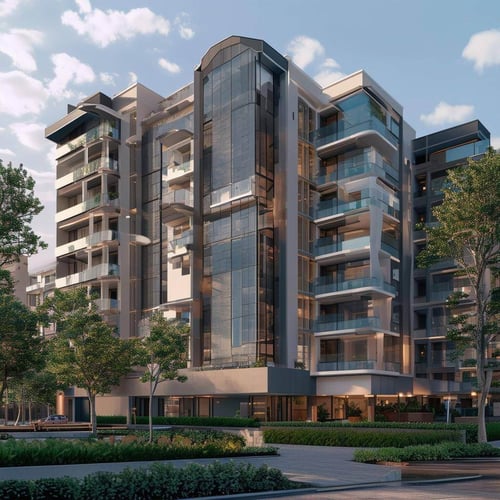 large, modern multifamily property
